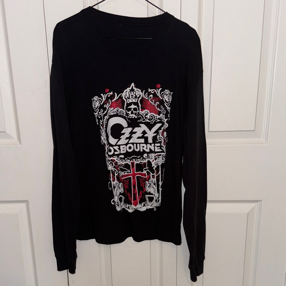 Ozzy Osbourne Black Graphic Long Sleeve Tee, No Tag, EUC, Unisex